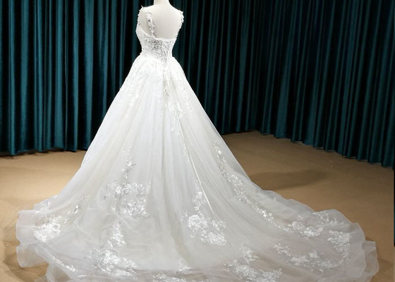 White Princess Style Bridesmaid Dresses , Zipper Back Sexy Princess Wedding Dress
